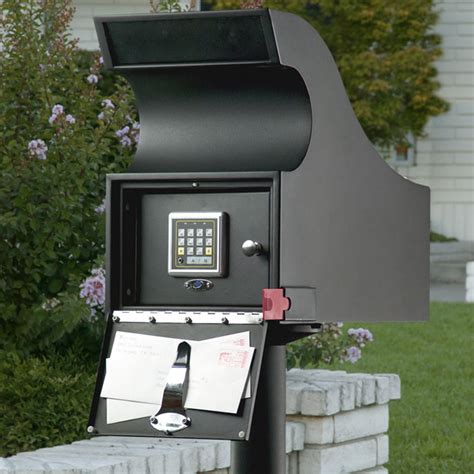 electric secure mail drop box|secure mail vault locking mailbox.